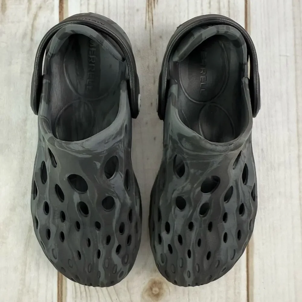 Merrell Kids Hydro Moc Water Shoes Clogs Black Camo Size K12